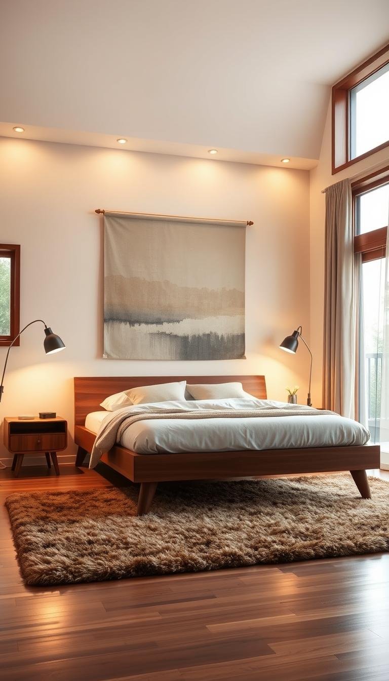 Comfy and Stylish: Cozy Mid Century Modern Bedroom Makeover