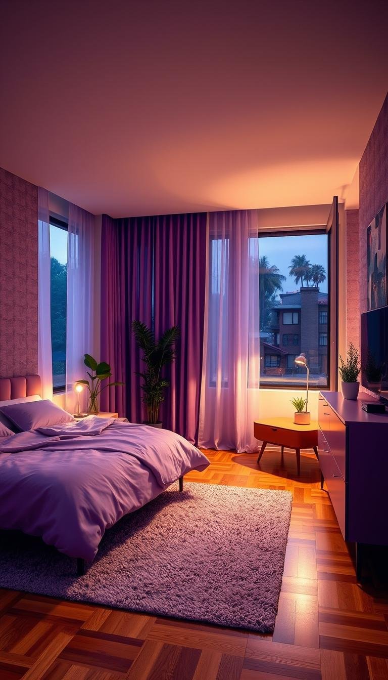 Create Your Dream Space: Modern Purple Bedroom Ideas