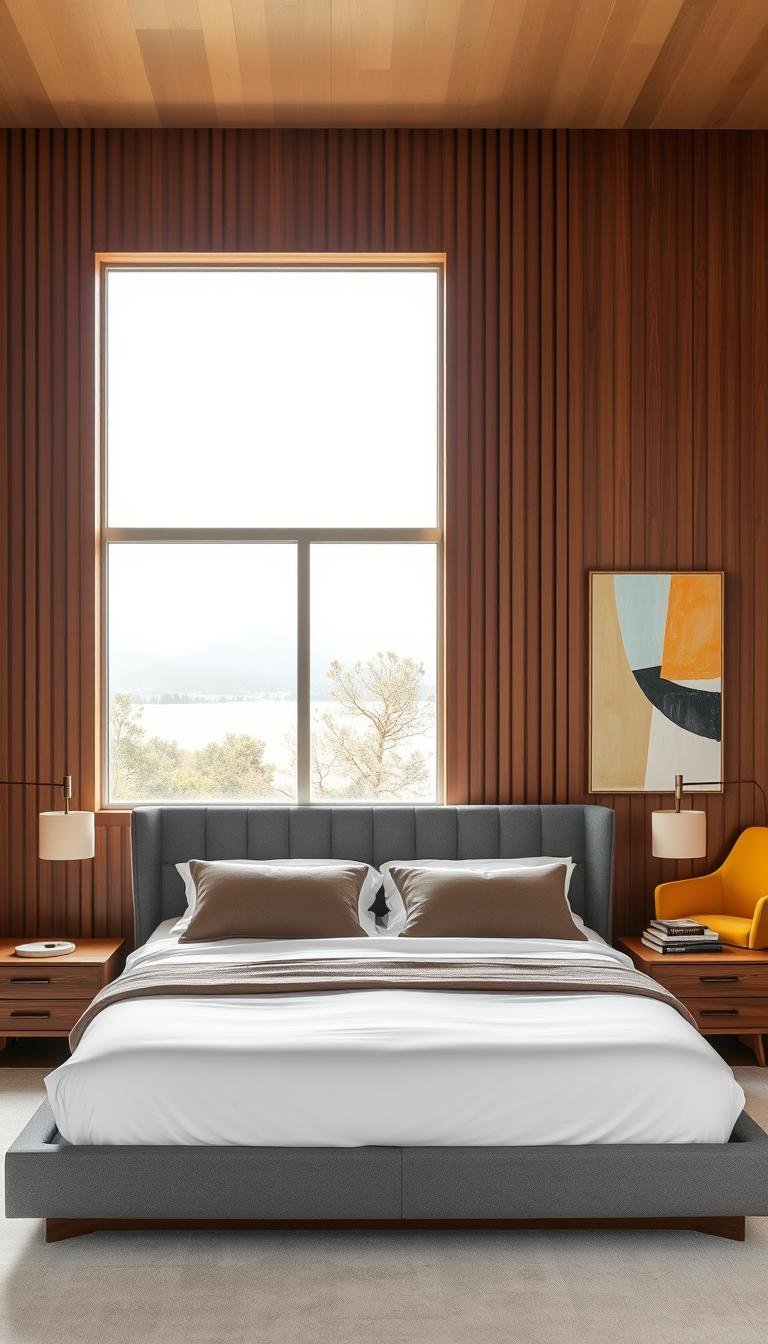 Creative Touches for a Mid Century Modern Bedroom Makeover