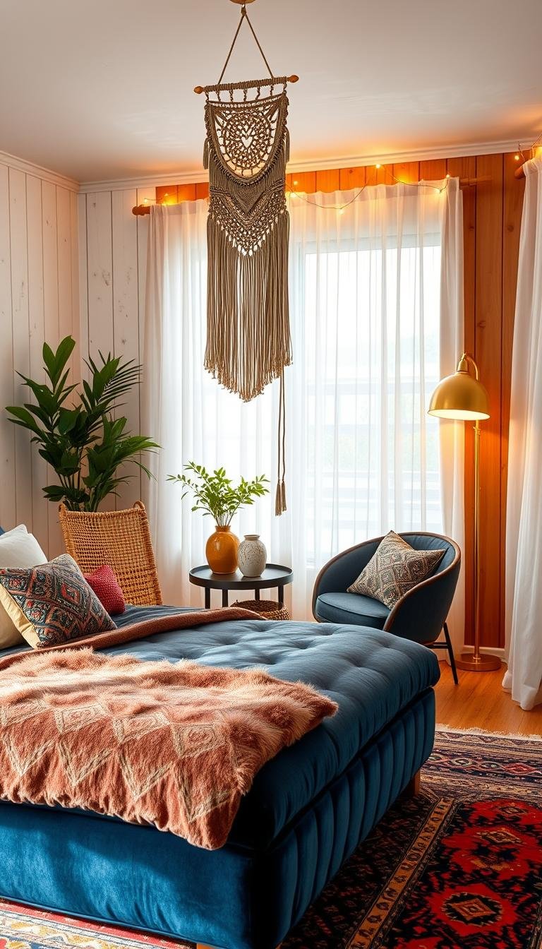 Decorating a Modern Bohemian Bedroom on a Budget