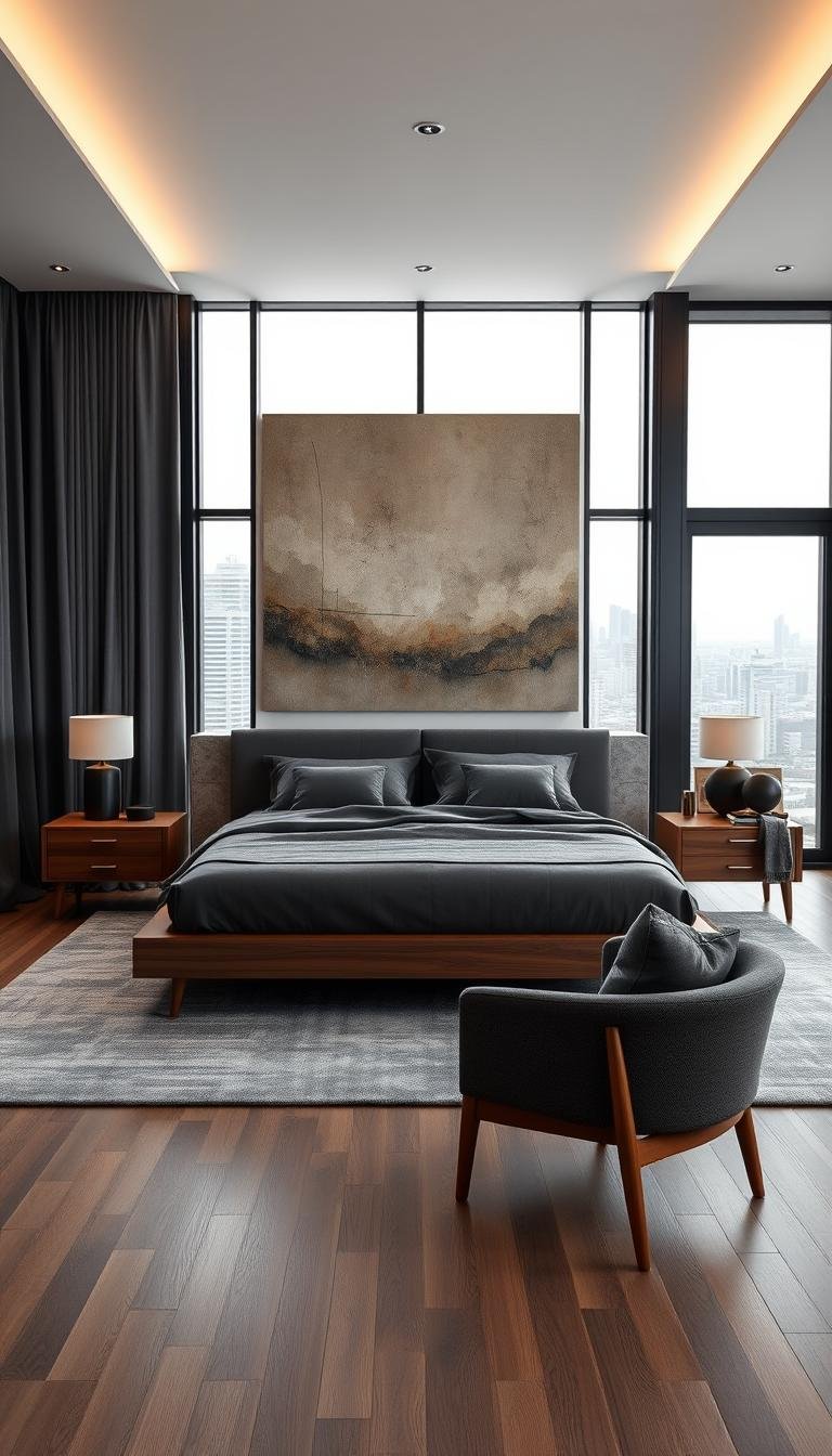Designing a Modern Masculine Bedroom: Materials, Colors & Tips