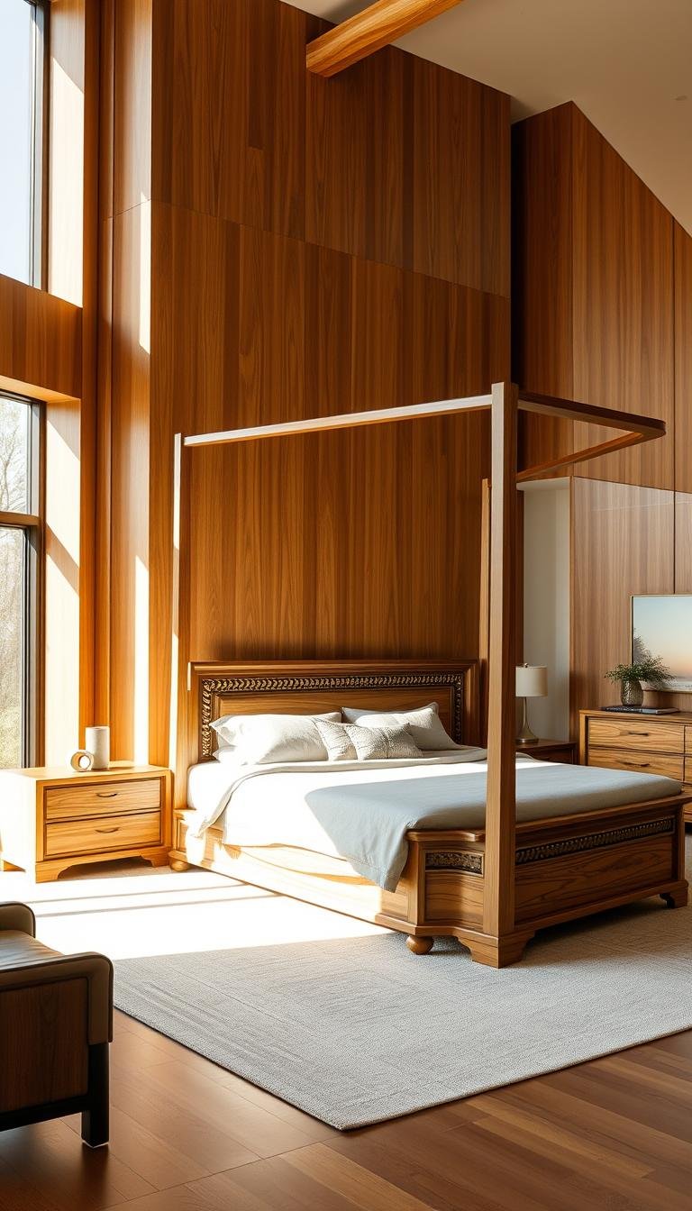 Elegant Wooden Bedroom Designs for a Modern Home