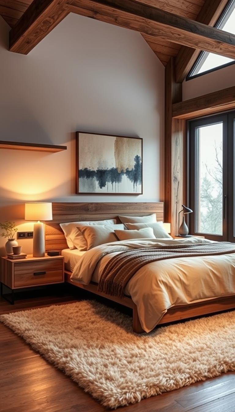 Rustic Meets Modern: Bedroom Design Ideas