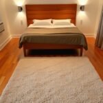 bedroom rug placement