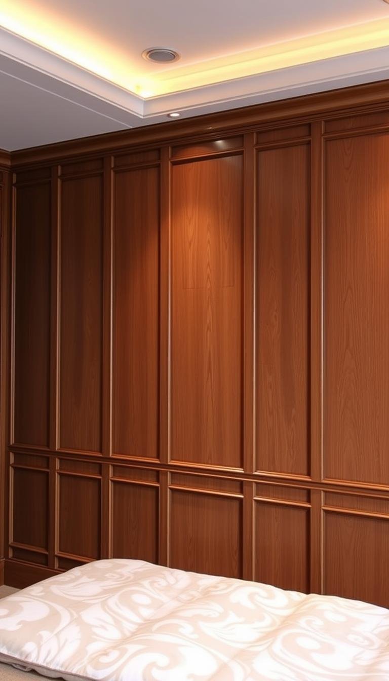 bedroom wall panelling