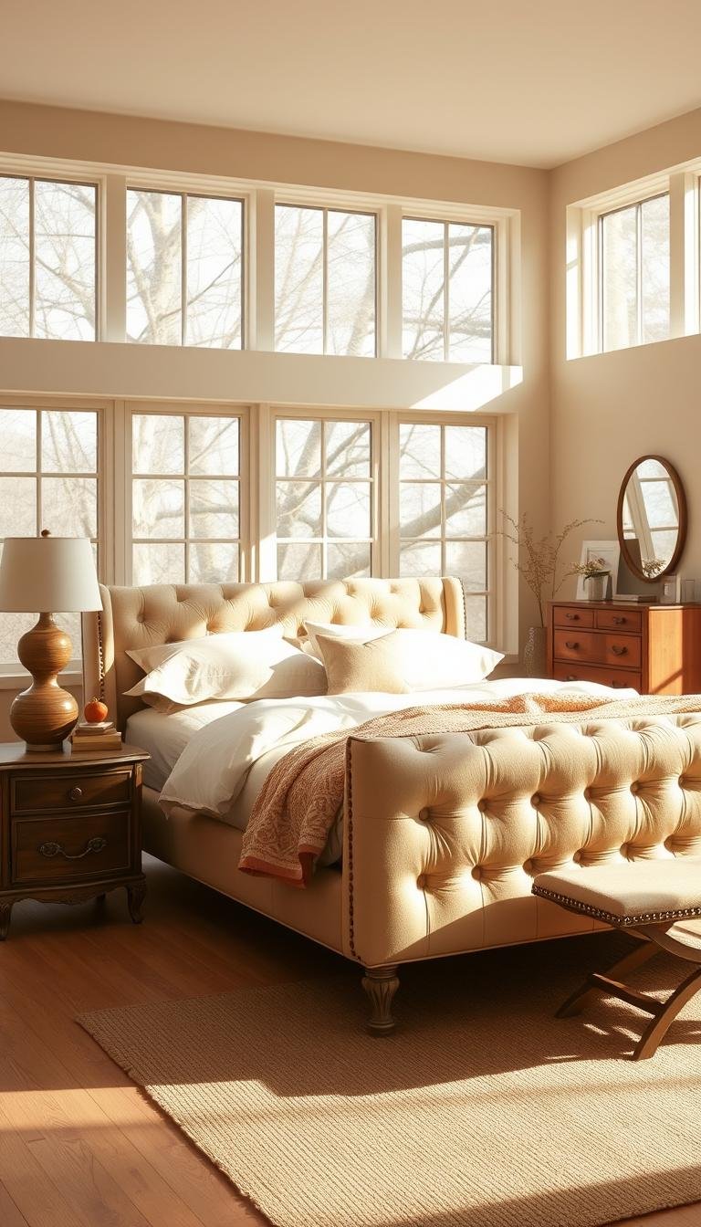 beige bedroom aesthetic