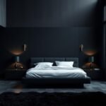 black bedroom aesthetic