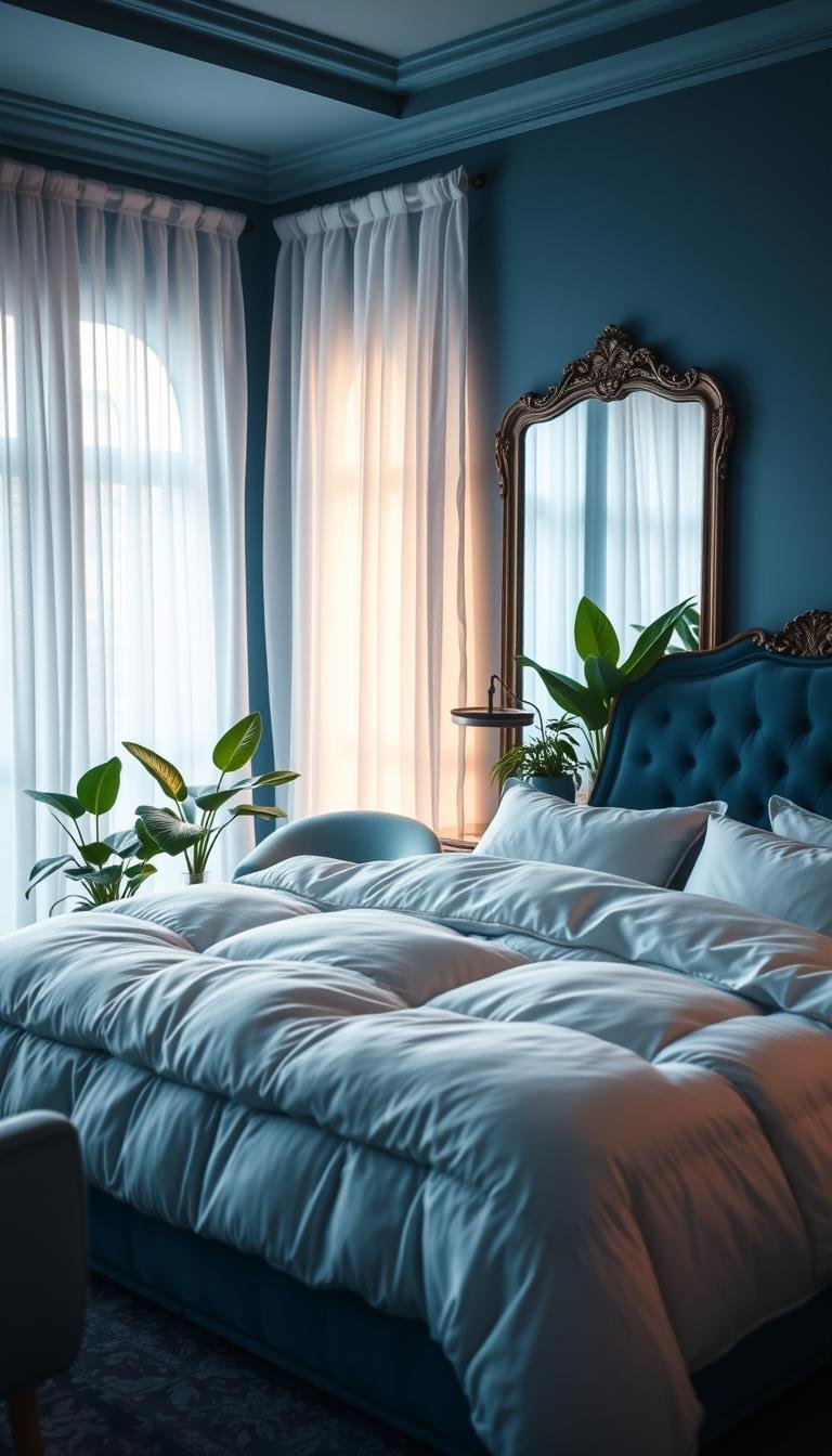 blue bedroom aesthetic