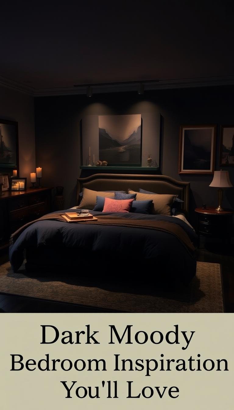 dark moody bedroom