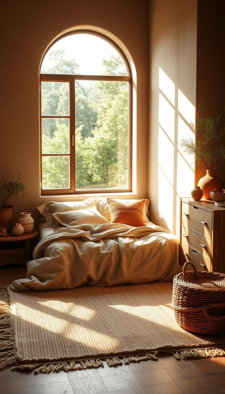 earthy bedroom aesthetic