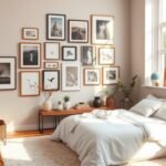 gallery wall bedroom