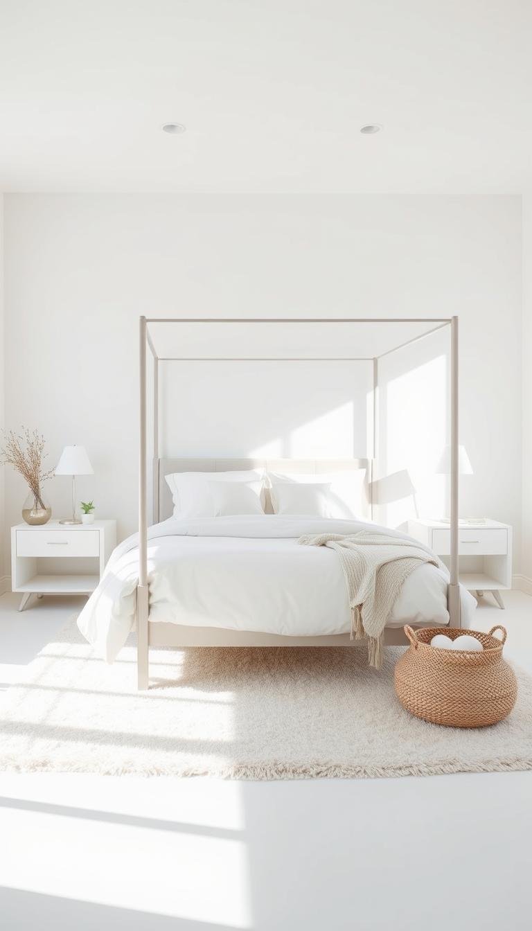 white bedroom aesthetic
