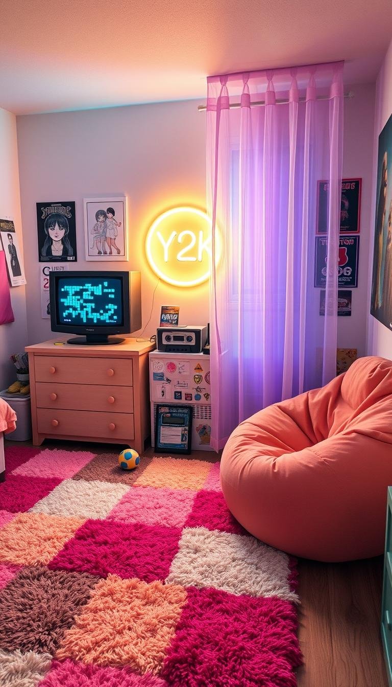 y2k bedroom aesthetic