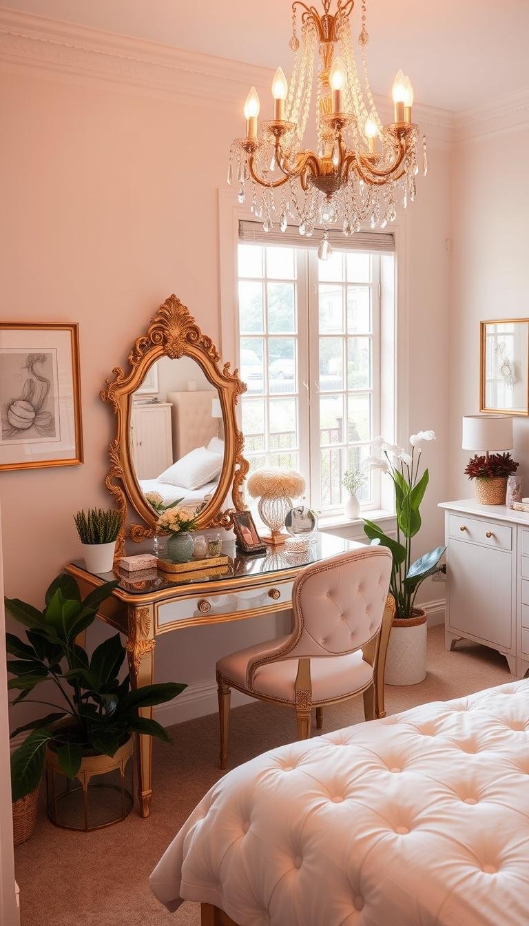Chic Vanity Ideas for Girls Bedrooms