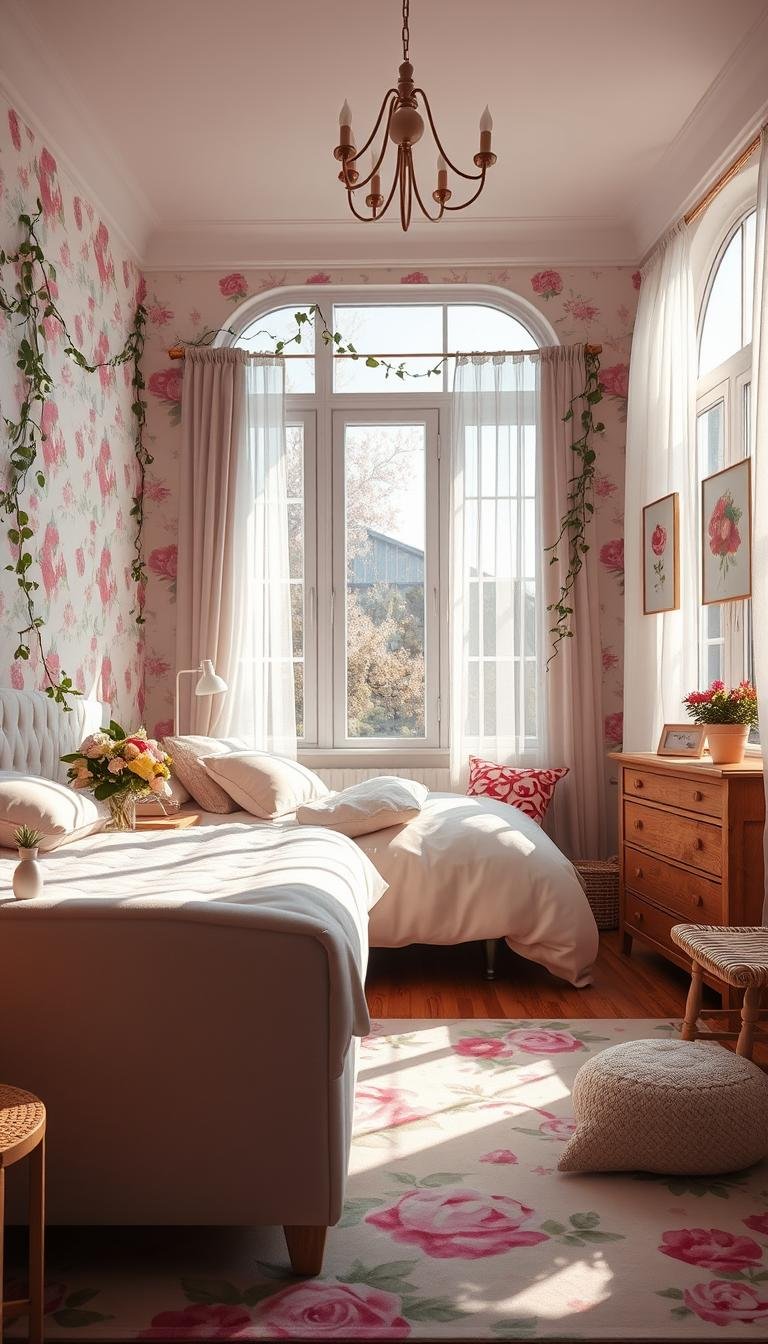 Floral Girls Bedroom Ideas for a Sweet Touch