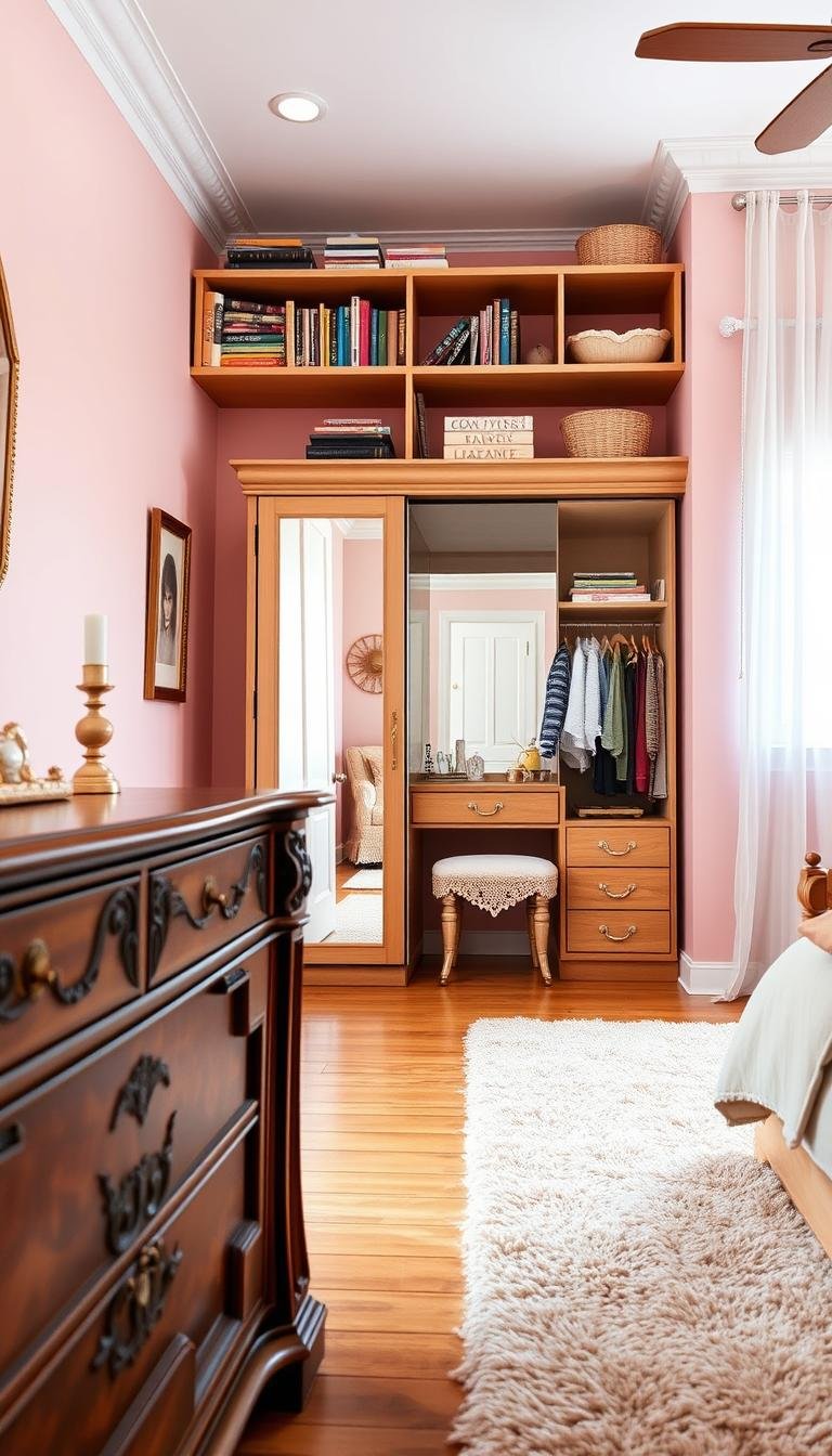 Girls Bedroom Storage Ideas That Look Pretty