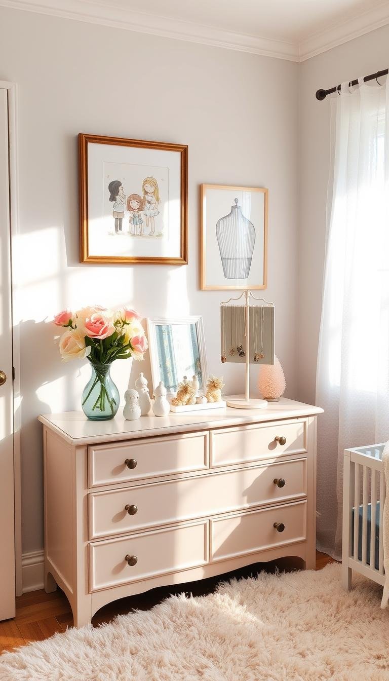 How to Style a Dresser in a Girls Bedroom