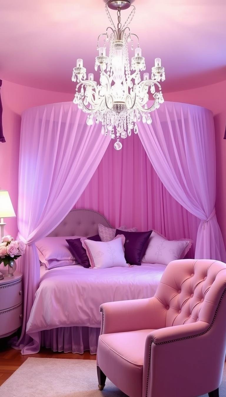 Pink and Purple Girls Bedroom Looks