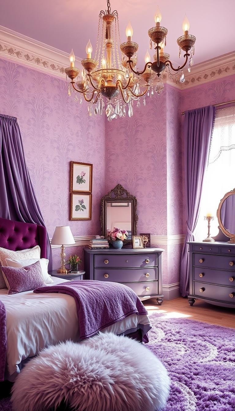 Purple Girls Bedroom Ideas for a Royal Touch