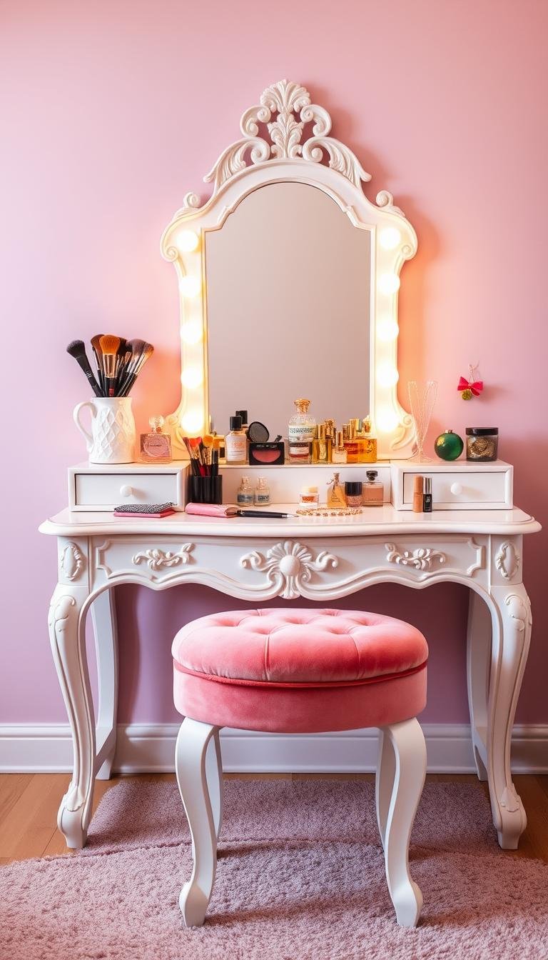 Vanity Table Ideas for Girls Bedrooms