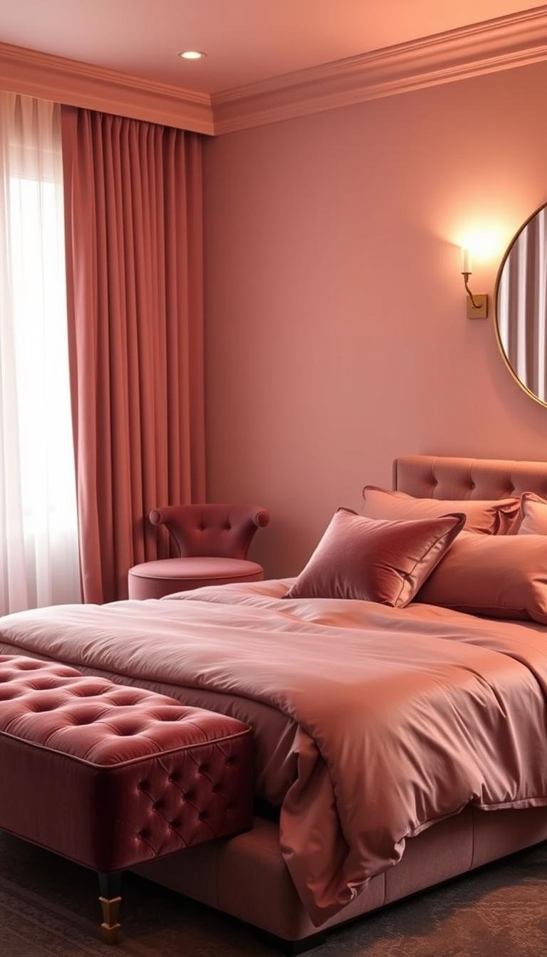 mauve bedroom