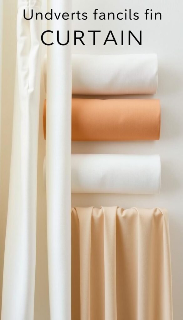 A neatly arranged comparison of different curtain fabric swatches - cotton, linen, velvet, and sheer chiffon. The fabrics are displayed in a clean, minimalist setting with soft, diffused lighting, creating a serene and inviting atmosphere. The varied textures and hues of the fabrics are showcased, allowing the viewer to appreciate the unique characteristics of each material. The image is captured from a slightly elevated angle, providing a comprehensive view of the fabric samples. The overall composition conveys a sense of sophistication and attention to detail, perfectly suited to complement the article's focus on understanding the nuances of curtain fabrics.