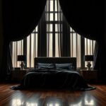 Black Velvet Curtains for Dramatic Bedrooms
