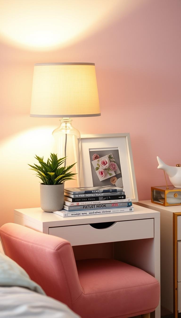 Chic Nightstand Ideas for Girls Bedrooms