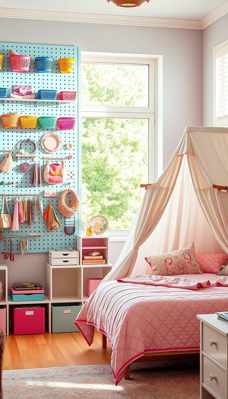 Creative Storage Hacks for Girls Bedrooms