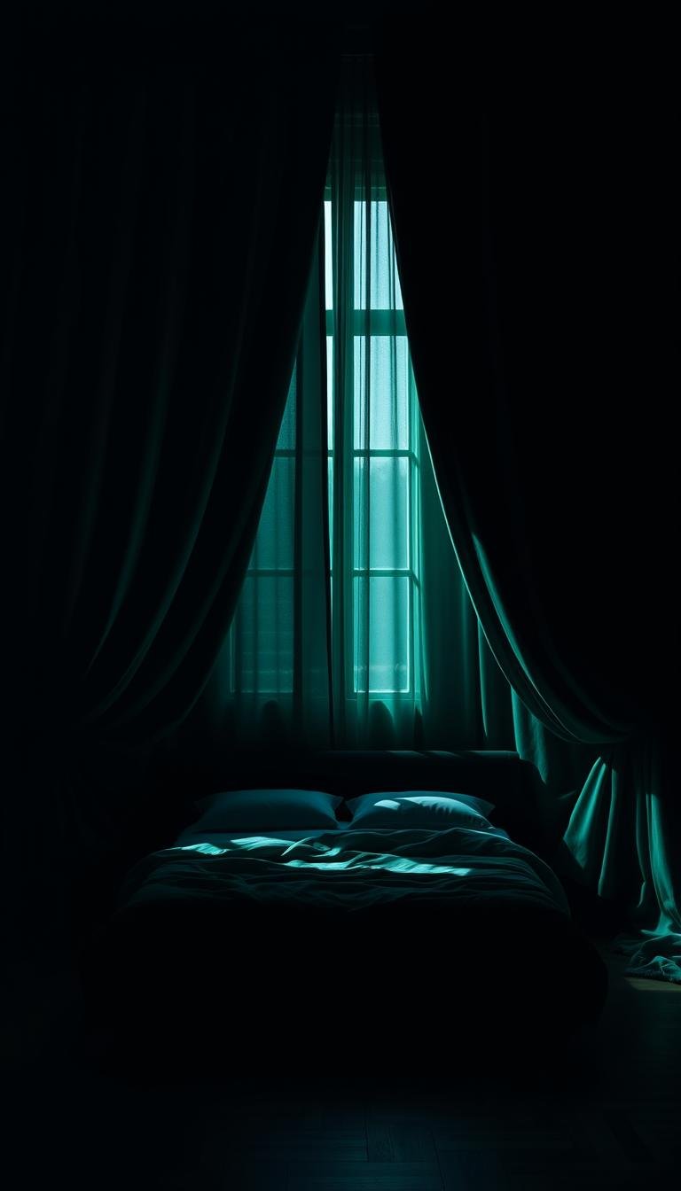 Dark Green Curtains for Moody Bedroom Charm