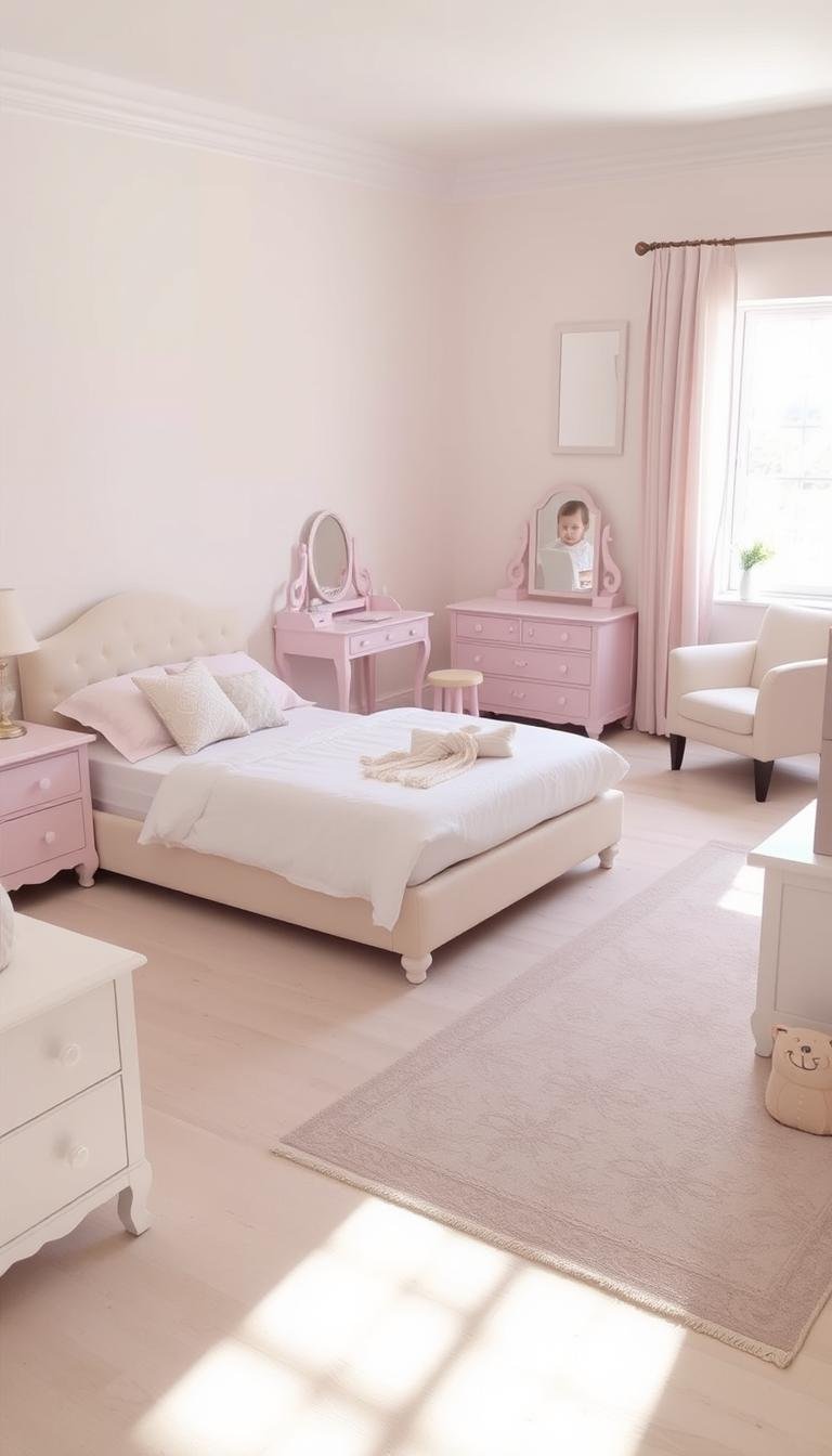 Furniture Arrangement Ideas for Girls Bedrooms