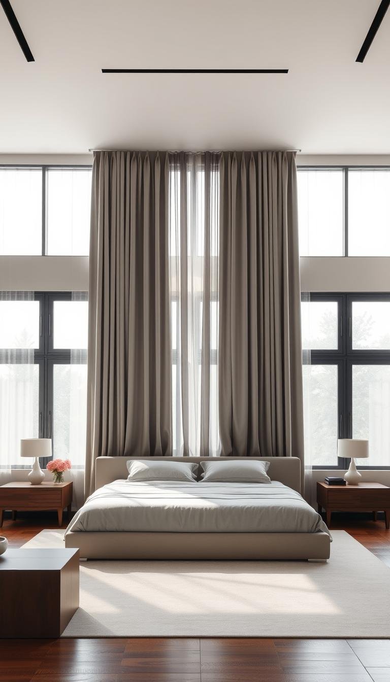 Grey Bedroom Curtains for a Sleek Modern Vibe