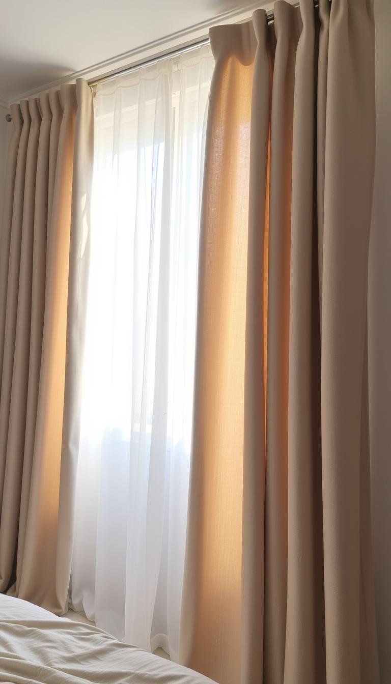 Light Grey Bedroom Curtains That Soften the Room