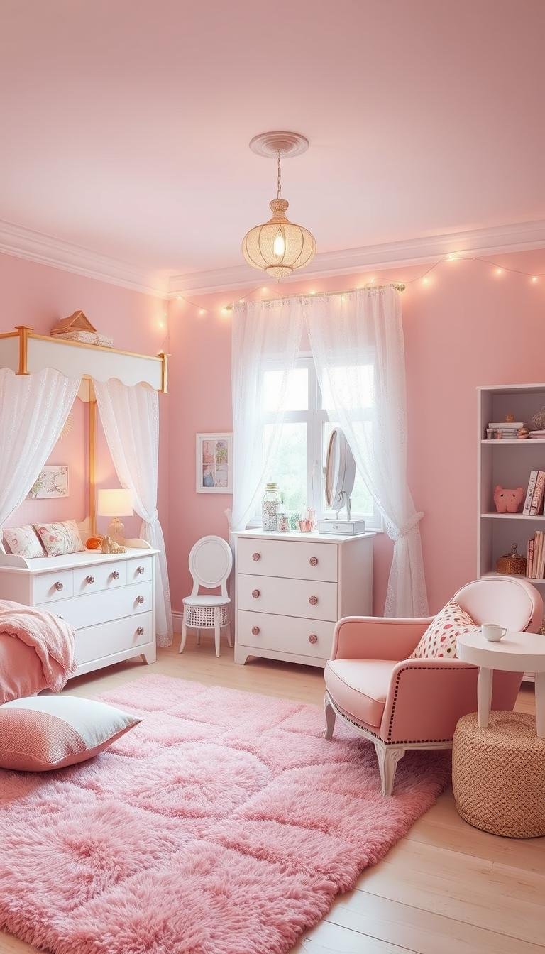 Pink Furniture Ideas for Girls Bedrooms