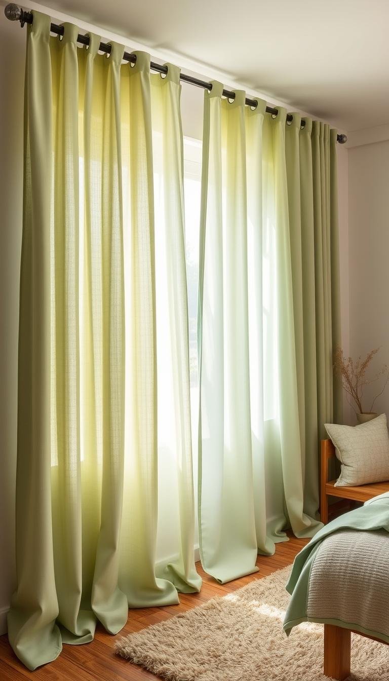 Sage Green Bedroom Curtains for a Fresh Feel