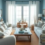 living room designs blue