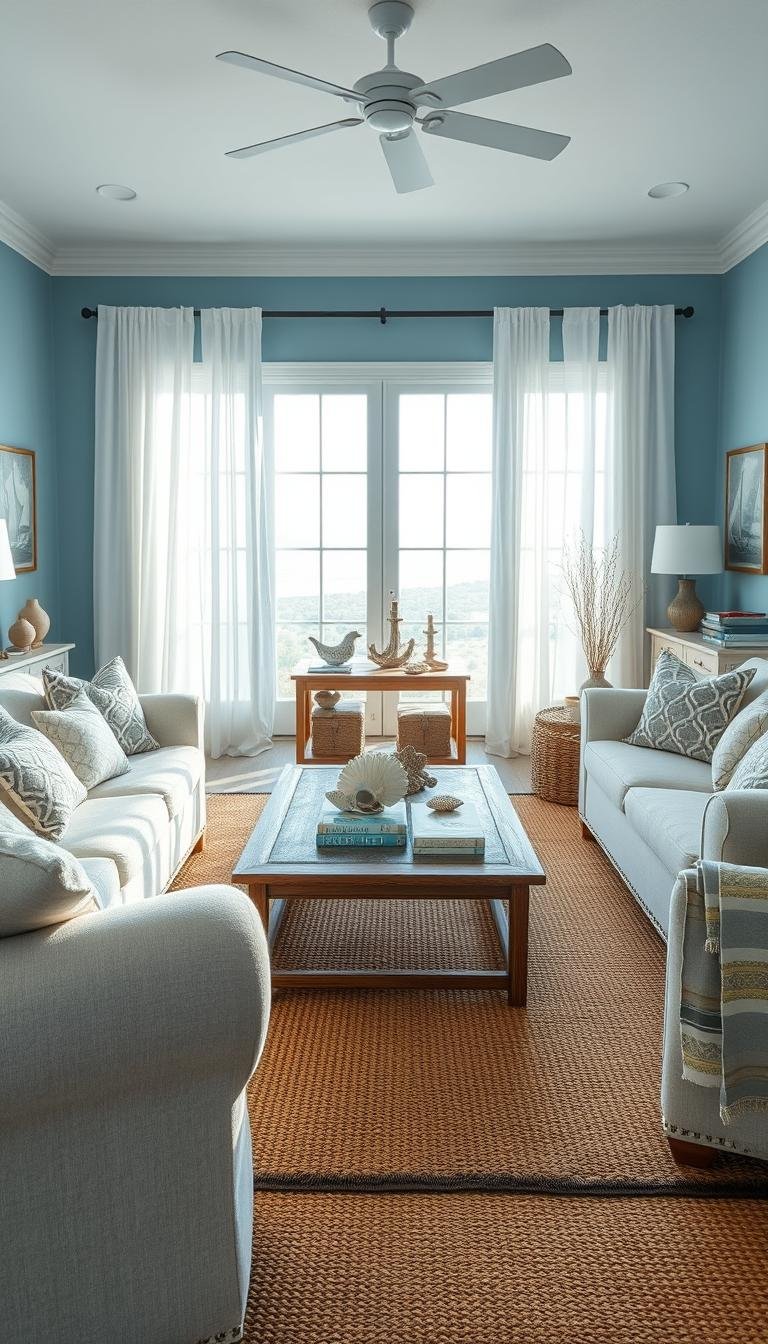 living room designs blue