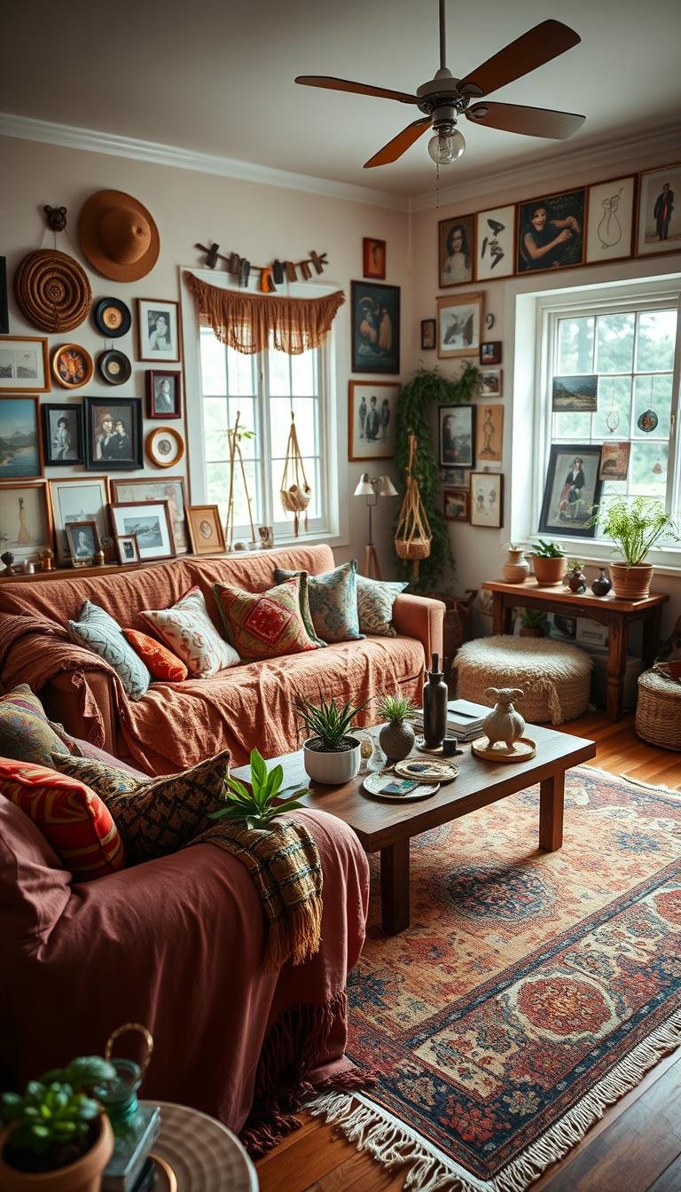 living room designs boho