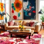 living room designs colorful