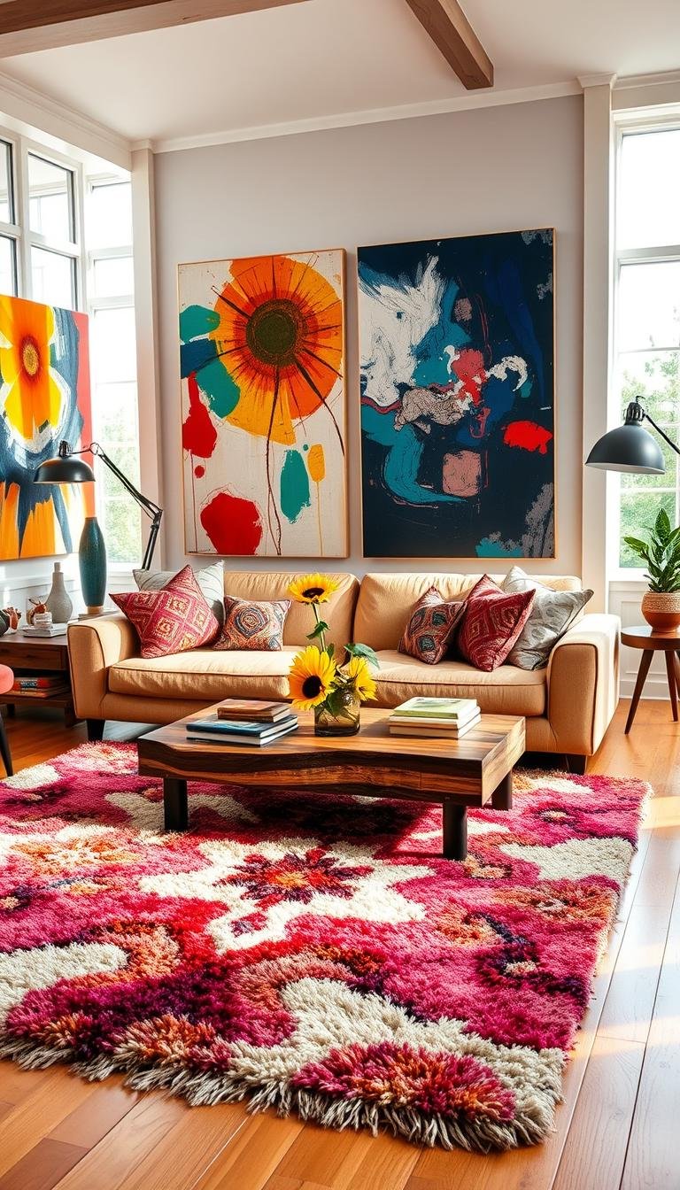 living room designs colorful