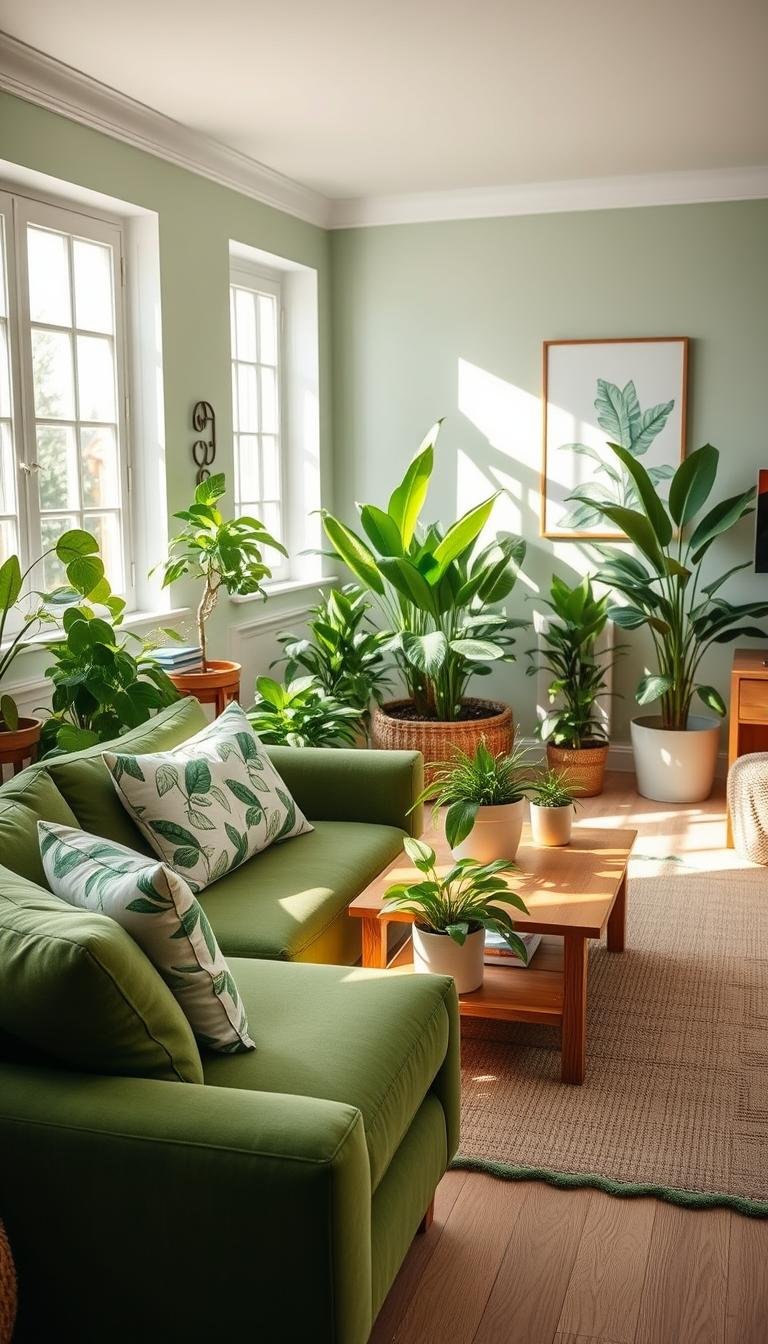 living room designs green