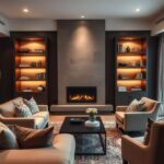 living room designs with fireplace